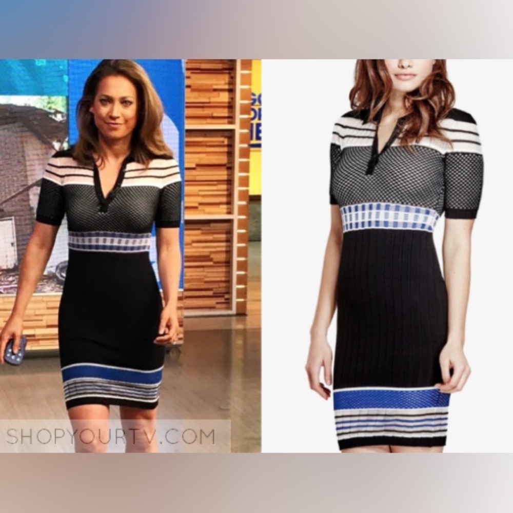 Jaymes Contrast Sweater Dress by Guess